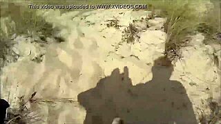 suzisoumise turns into a total public beach whore, flashing and blowing in the open air. nothing shy about her!