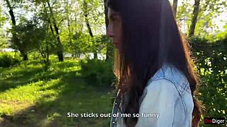 Girlfriend Screams with Orgasms in Public Park via Toy Control