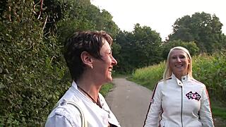 Gina casting with Tina and Jürgen gets wild with group action and cumshots. So hot! 🔥