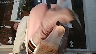 OMG, check out this butt plug play in boots with rosebud close-up! 🔥