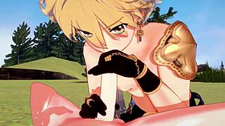 Aether Sucks Venti's Dick And Gets Fucked Hard In Genshin Impact Yaoi!