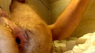 Damn, that gay anal slut rides huge dildo like a pro!