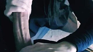 Guy forces beautiful brunette to blowjob and cum on face