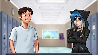 Summertime Saga 98 unfolds with wild college antics. Those animated big asses steal the show!