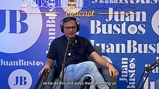 Shaira Psychosex Stunned by Dream BBC on Juan Bustos Podcast with Ball Licking Action.