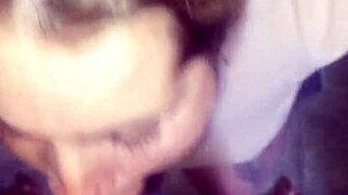 Blonde Girlfriend Deepthroats Friend's Cock in Early Morning Cum Blast!