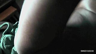 Hey babe, watch this hot ass swinger get banged doggystyle by a couple!