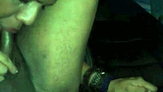 client enjoys tasty meal in van until climax