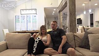 hairy senior jock picks up school babe