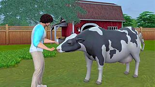 Stepbrother craves huge dick in ass and rough facefuck in anime hentai