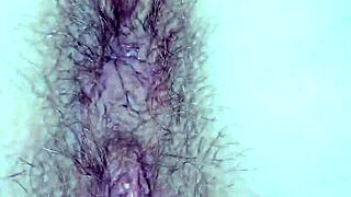 Watch her shaved pussy cum from masturbation?