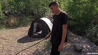 Czech Hunter 563: Twink Takes Cash for Raw Mouth Action