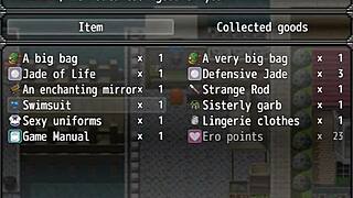 The girl saves the boy she loves and the village people from nasty curses in Rebecca's sword adventure part 5.