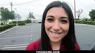 Thickum Brooklyn Gray Boldly Gags On Cock After Go Kart Race, Deepthroat And Choking