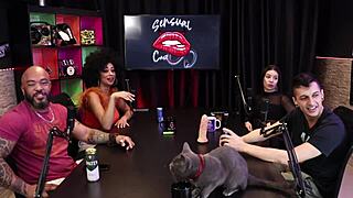 Pedro talks about Playboy and Santa Caliente as the hot black woman gets surprised by the top black guy's dick