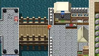 The girl saves the boy she loves and the village people from nasty curses in Rebecca's sword adventure part 5.