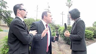 Man, I swear, Roxanne Hall, that brunette bitch with big boobs, got drilled by a stud!