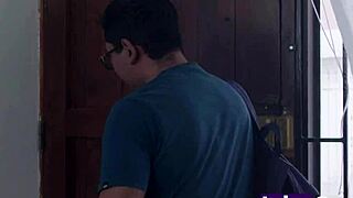 Profesora Milf Mexicana with Huge Tits Teaches Anatomy to Students Using Her Big Natural Assets