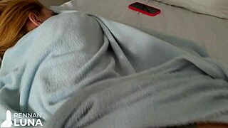 damn, this hot blonde begged to wake up with my cock inside and kept the cum in her pussy - Rennan Luna 😈