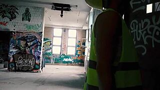 Curious girl ventures outdoors and gets bent over for a hard pounding in the open.