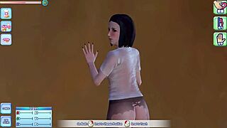 More hot beach action in a premium resort in a hentai game