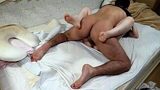 Japanese Housewife's Shaved Creampie Craving in Homemade Clip