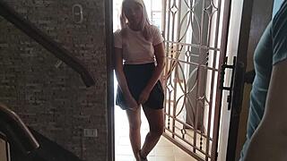 left in charge of neighbor, ended up playing with intense squirt