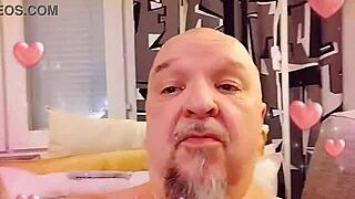 Gay men show off and have sex at home and cum
