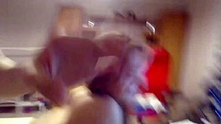 Blond camwhore fucks doggy style and sucks cock.