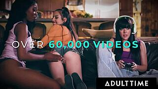 Alexis Tae in passionate threesome with poly lesbian babes