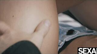 Naked couple fucks wildly