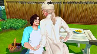 Stepbrother craves huge dick in ass and rough facefuck in anime hentai