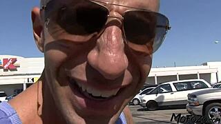 mofozo com - busty milf steps into her first porn scene with confidence.