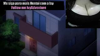 check out himawari's huge natural tits in this hentai 😍