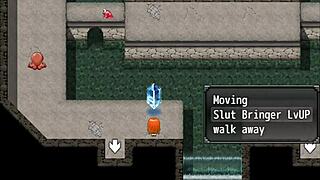 The girl saves the boy she loves and the village people from nasty curses in Rebecca's sword adventure part 5.