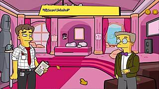 The Simpsons: Burns' Mansion - A cartoon porn parody with Homer and Lisa