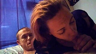 my girl, does she deepthroat you while riding cowgirl?