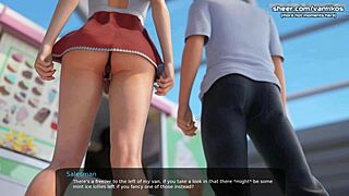 Milfy city step sister sara deepthroats big cock in hentai game