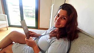 Sexy stepson fulfills stepmom's every fantasy in hot scene
