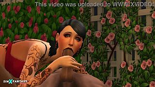 Ulrike Faust in The Sims 4, ready for that big black cock doggystyle and cumshot?