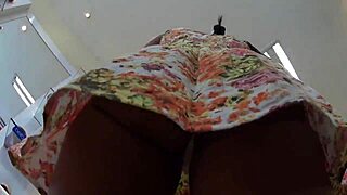 Hidden Voyeur Captures Delicious Upskirt Of Novinha's Tempting Skirt In HD