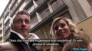 Public Agent: Worldclass Wife Fucks Stranger as Husband Waits Outside