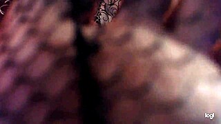BBW Mistress in Fishnets Rubs Stockings for Fetish Voyeur ASMR