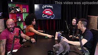 Pedro talks about Playboy and Santa Caliente as the hot black woman gets surprised by the top black guy's dick