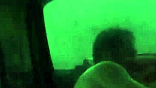 Passionate Spooning Sex in the Car at Park