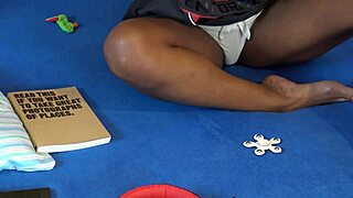 Isabella Ignores You While Reading in T-Shirt and Panties