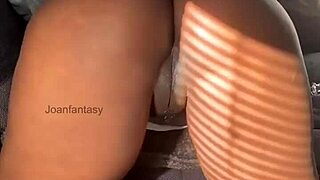 Ebony Babe Gaps Asshole with Dildo!