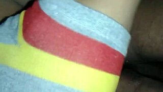 client enjoys tasty meal in van until climax