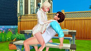 Stepbrother craves huge dick in ass and rough facefuck in anime hentai