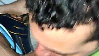 Greedy Blowjob from Black Muscular Bodybuilder